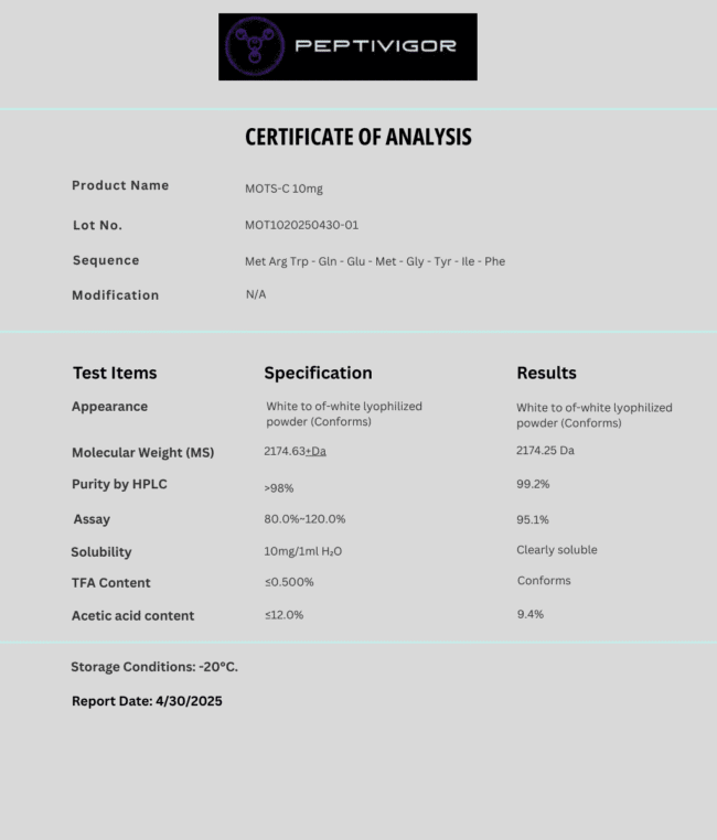 MOTS-c 10mg - Image 2