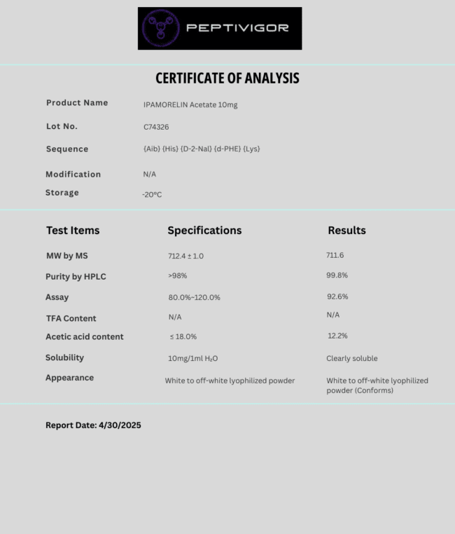 Ipamorelin 10mg - Image 2